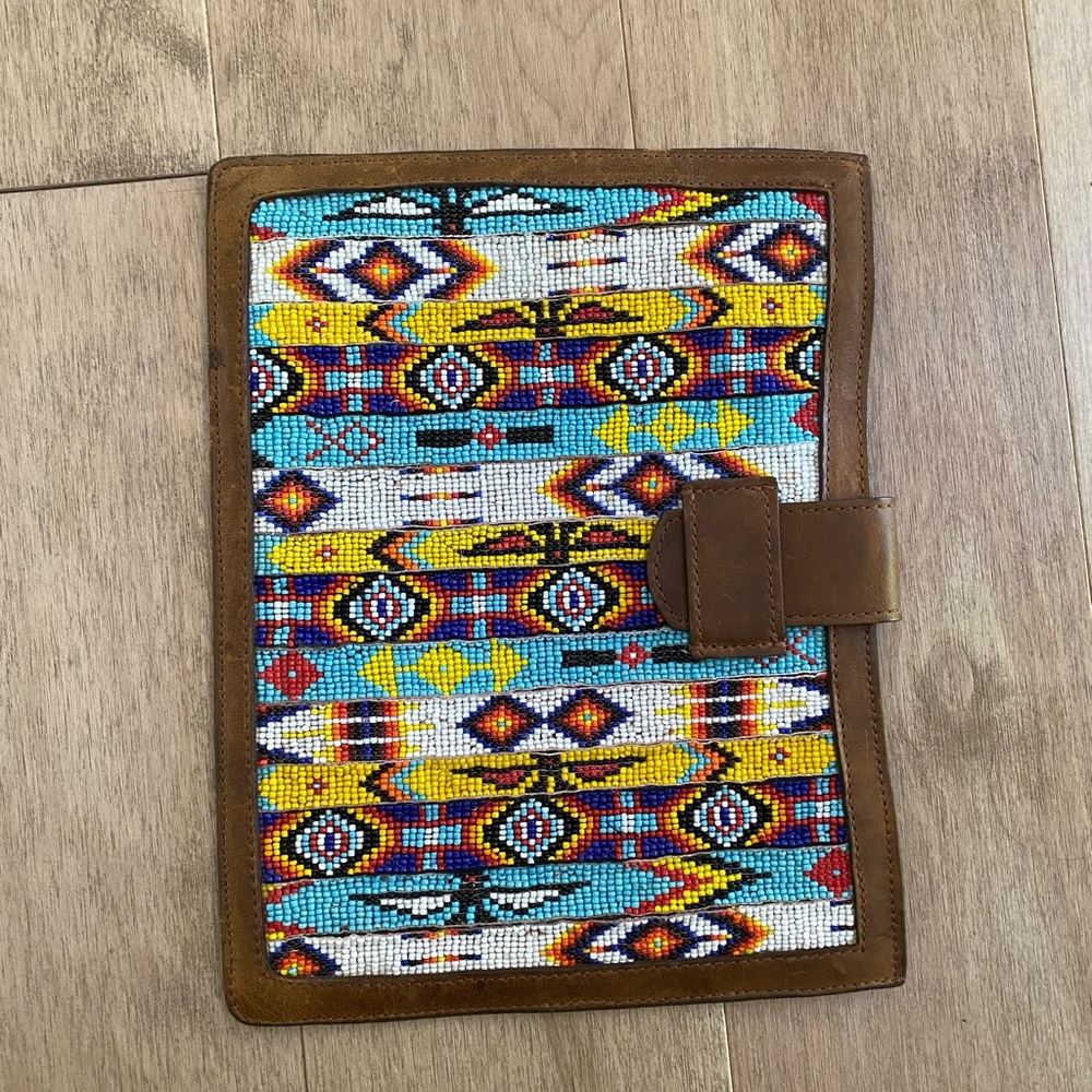 Streets Ahead Hand Beaded Aztec IPad Case